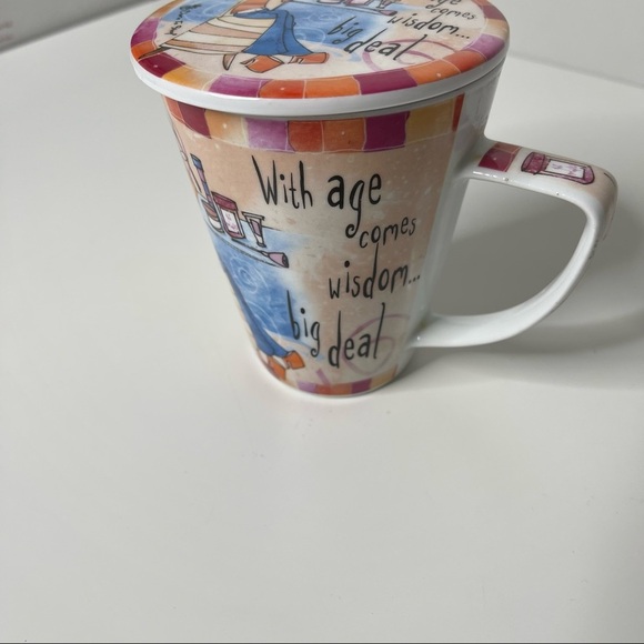 Johnson Brothers Born To Shop Porcelain Mug w/top With Age comes Wisdom … - Picture 2 of 8